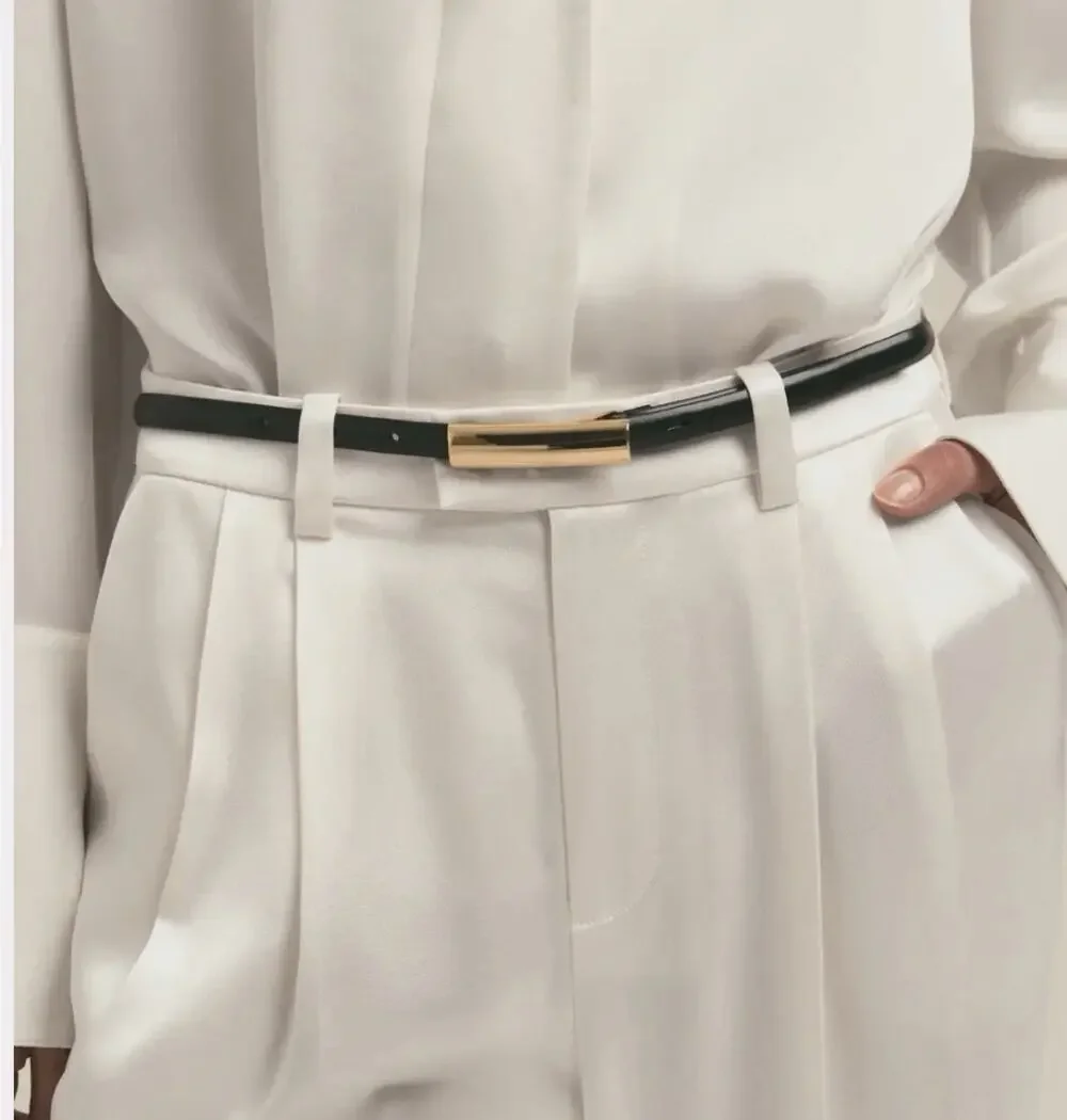 NWT Favorite Daughter Lady Belt Size XSmall Polished Gold Msca